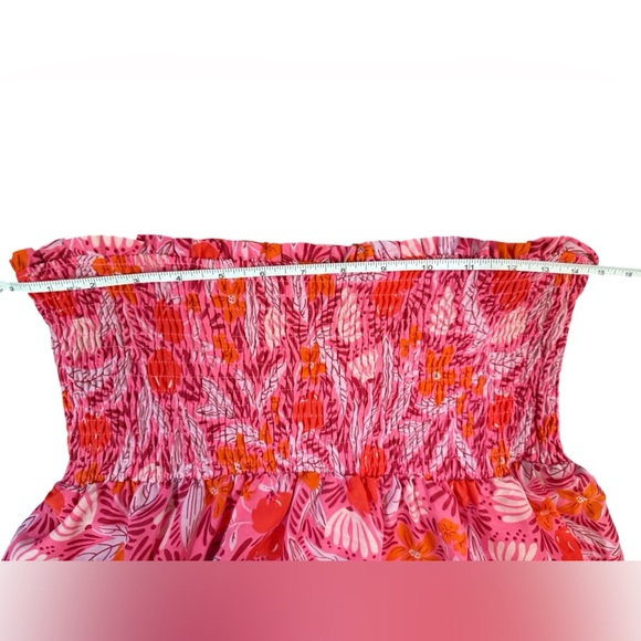J Marie Ruby Tiered Maxi Skirt Convertible Dress Size Small Floral Cherry Print - Picture 6 of 9